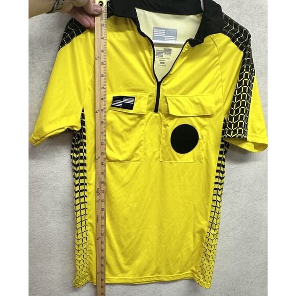 Soccer Ref Uniform Set NISOA Official Sports Size Small Orange Yellow Blue - Picture 7 of 11